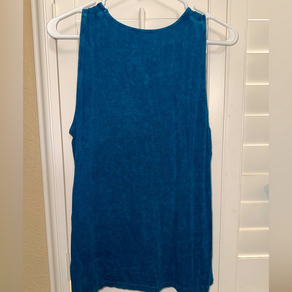 Natural Reflections Denim Blue Colored Tank Top in Medium